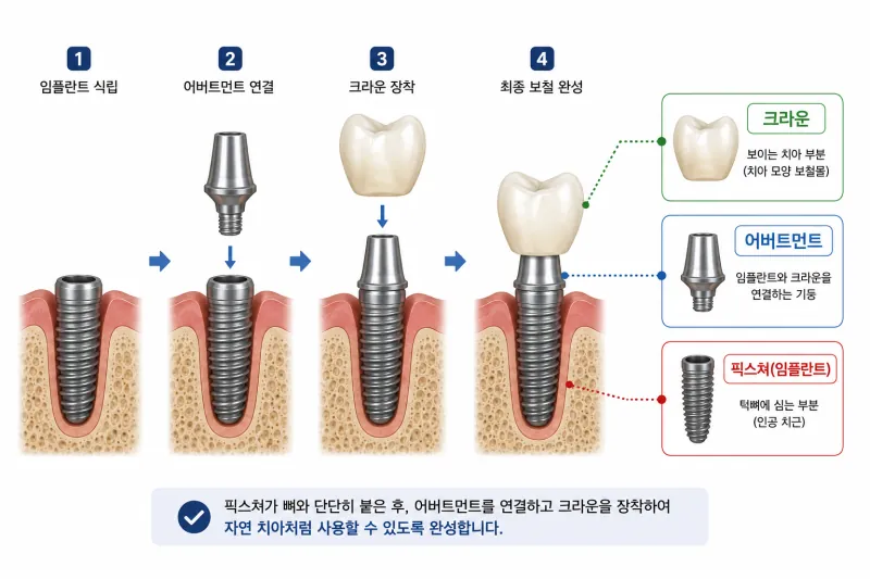 최종 보철 치료 진행